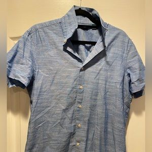 Perry Ellis button down shirt sleeveless size M 100% cotton